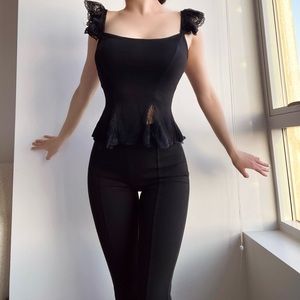 Dolls Kill Black Lace Tank